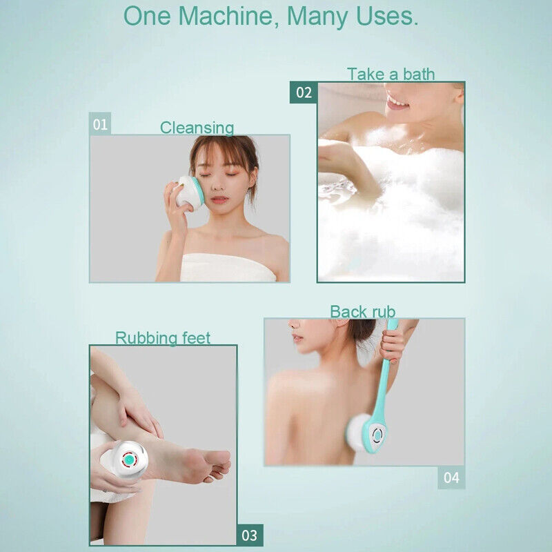 Electric Shower Brush & Back Massager – Say Goodbye to Hard-to-Reach Dirt and Tension!