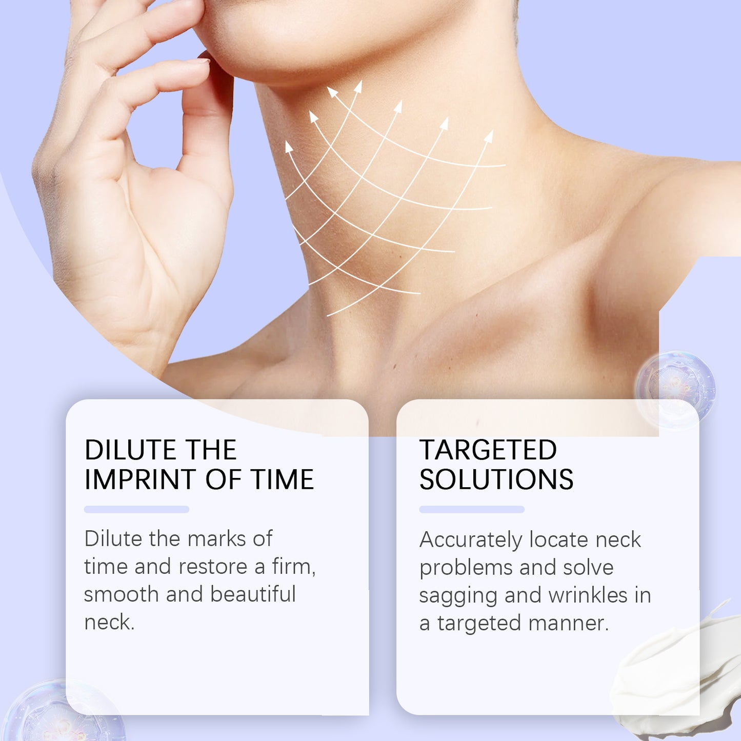 Anti-Aging Neck Cream - Smooth Tighten & Firm Neck Lines for crepery skin