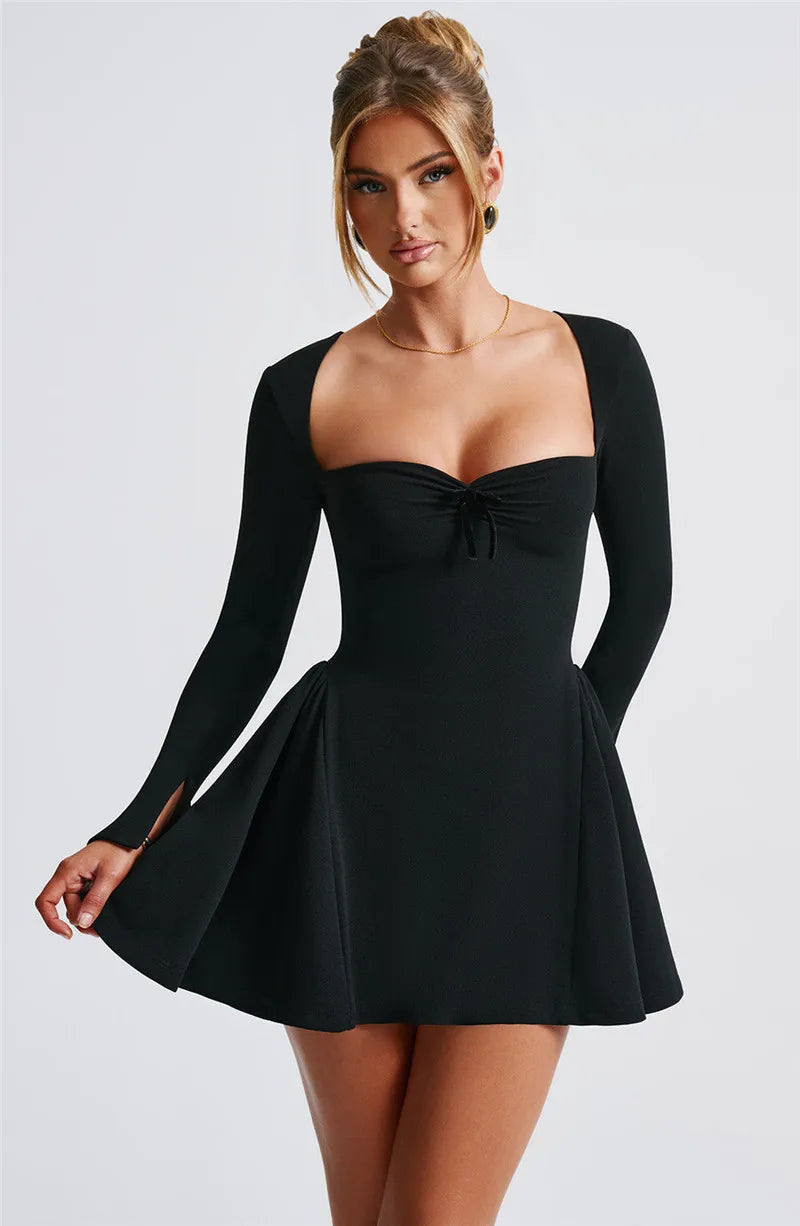 Fall Fashion Long Sleeve Elegant Mini dress