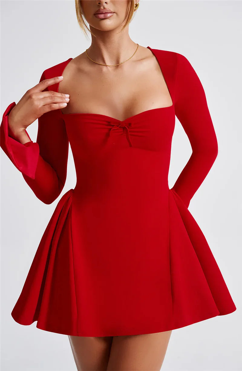 Fall Fashion Long Sleeve Elegant Mini dress