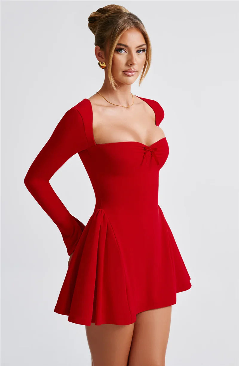 Fall Fashion Long Sleeve Elegant Mini dress