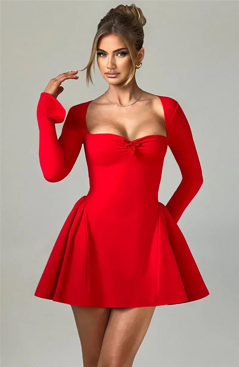 Fall Fashion Long Sleeve Elegant Mini dress