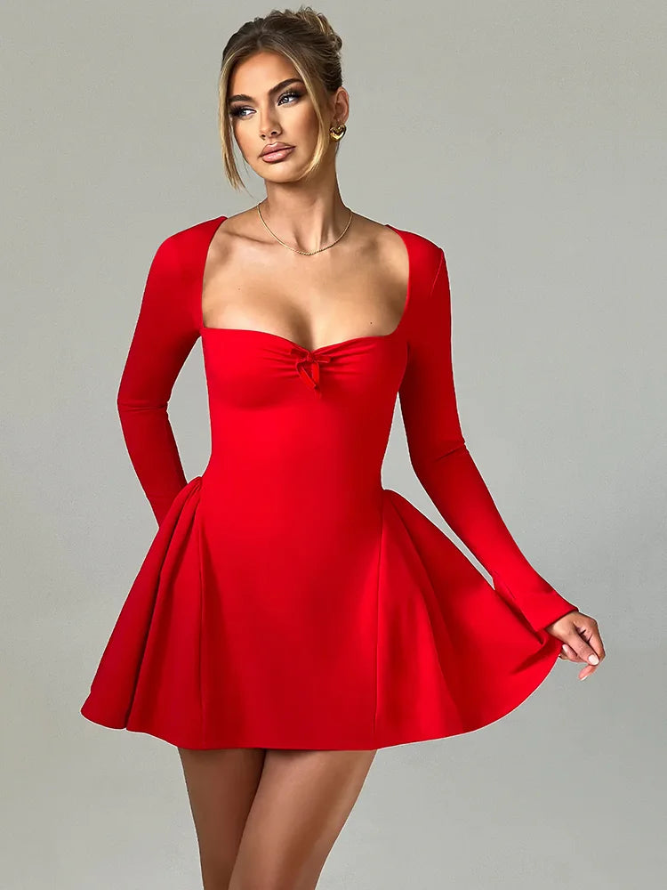 Fall Fashion Long Sleeve Elegant Mini dress