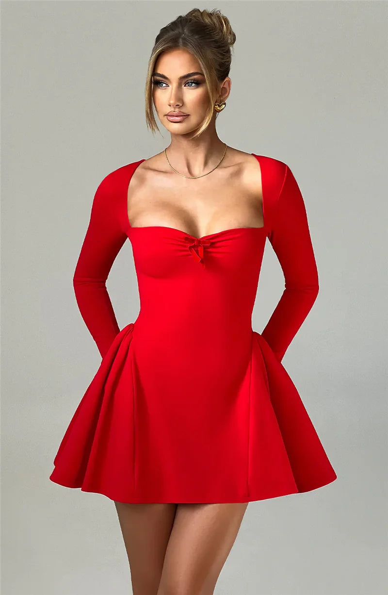 Fall Fashion Long Sleeve Elegant Mini dress