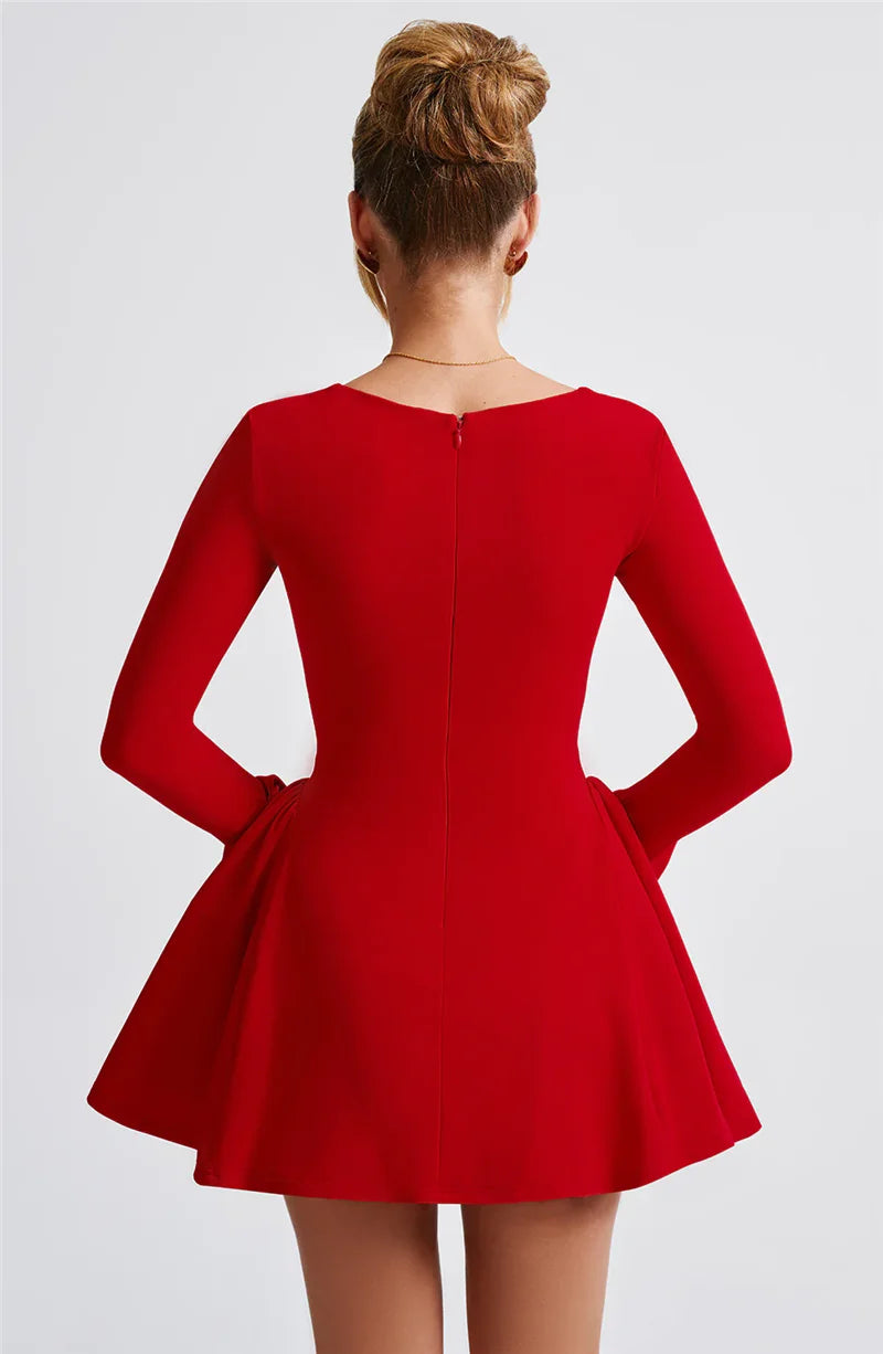 Fall Fashion Long Sleeve Elegant Mini dress