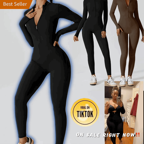 The Viral "Auntie Arms/Fupa/Stretch Mark" - Hiding Jumpsuit *On Sale Right Now!*