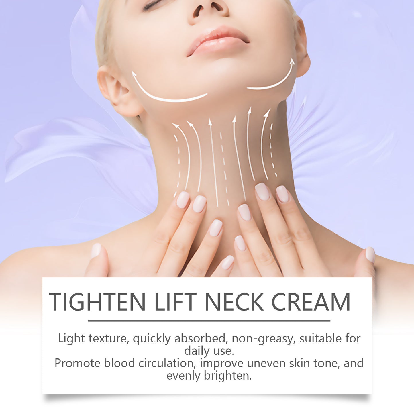 Anti-Aging Neck Cream - Smooth Tighten & Firm Neck Lines for crepery skin
