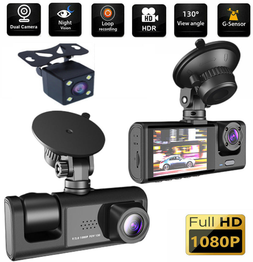 Triple Lens Dashcam: 1080P Protection from Insurance Scams