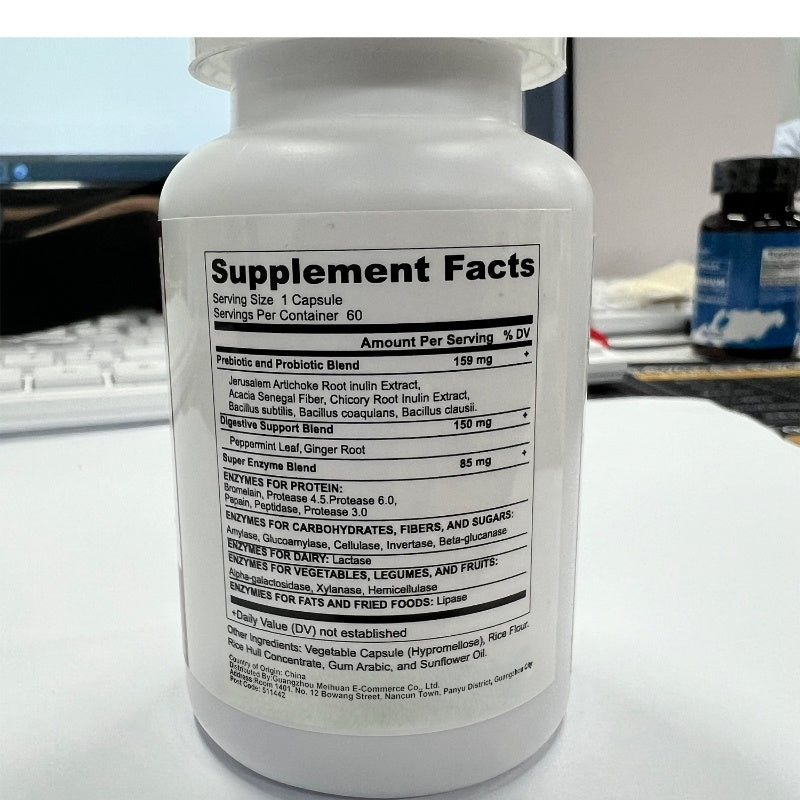 GutGuard: Digestive Enzymes & Probiotics for Bloating Relief and Gut Health