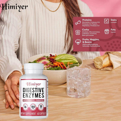 GutGuard: Digestive Enzymes & Probiotics for Bloating Relief and Gut Health