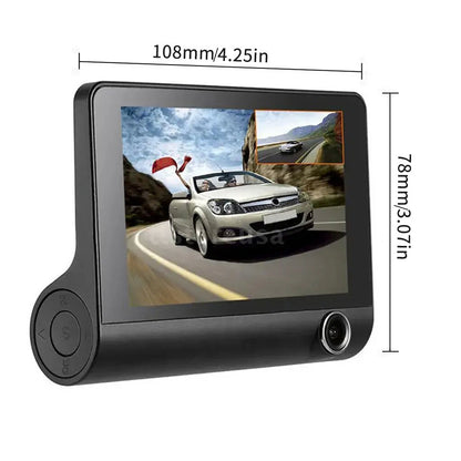 Triple Lens Dashcam: 1080P Protection from Insurance Scams
