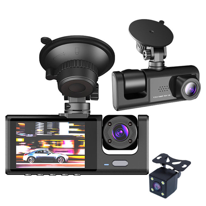 Triple Lens Dashcam: 1080P Protection from Insurance Scams