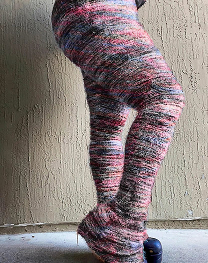 Viral Print Flare Leggings