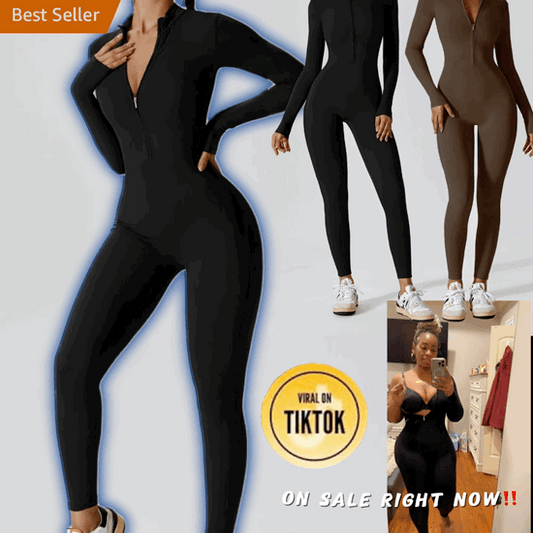 The Viral "Auntie Arms/Fupa/Stretch Mark" - Hiding Jumpsuit *On Sale Right Now!*